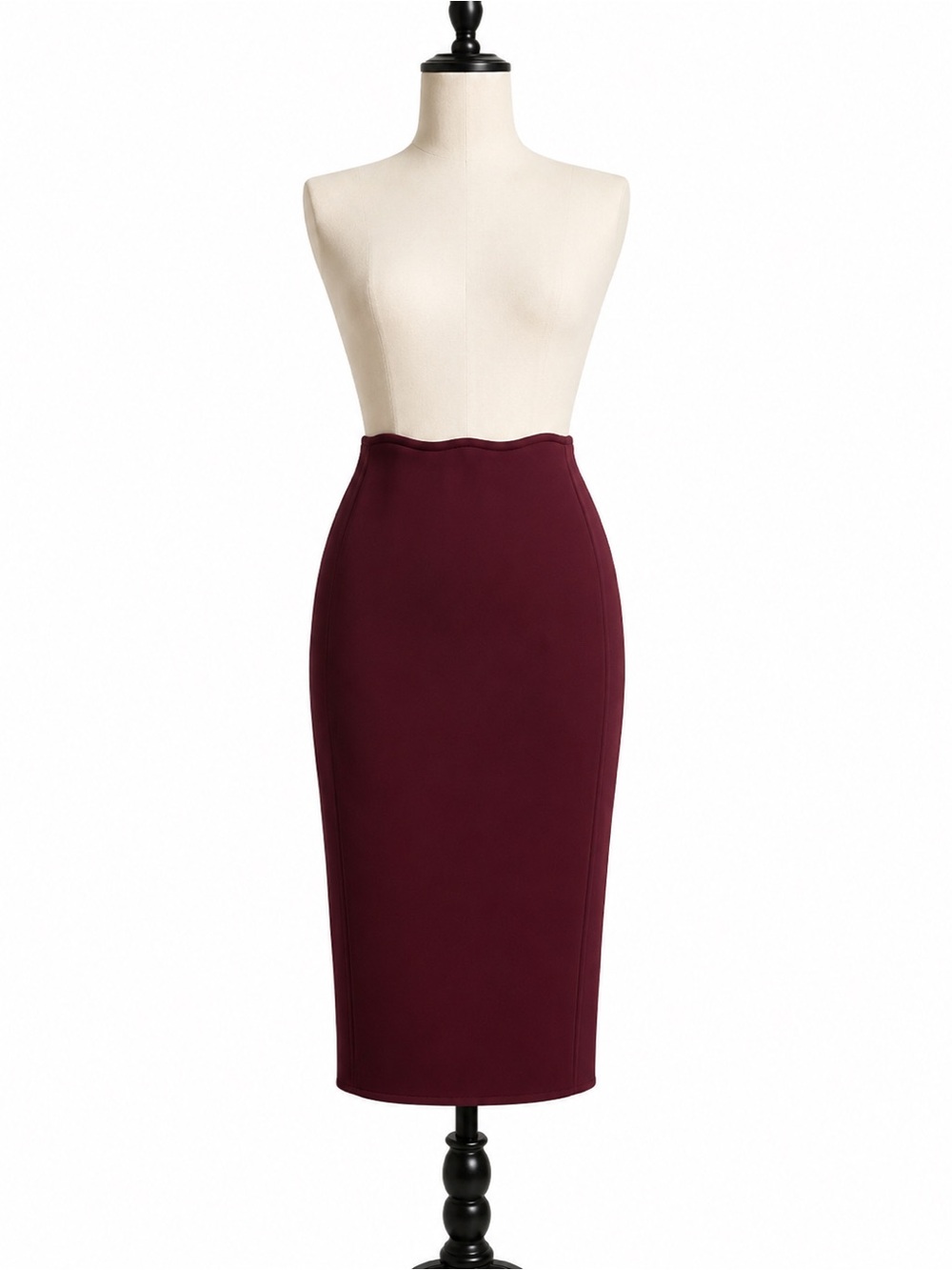 Reiss Deep Wine Pencil Skirt
